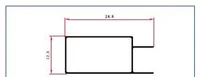 1290 — Rectangular aluminium tubes