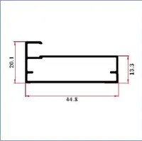 5412FW5.5 — Glass door frame profiles