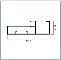FW-1376B — Wardrobe sliding-door frames