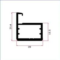FW-8004B — J/C-shape handle profiles