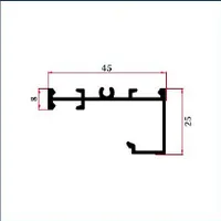 FW2545-18 — J/C-shape handle profiles