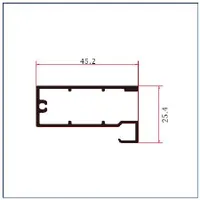 FWIJ04A — Sliding-door track profiles