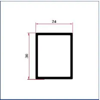 FWS-075 — Rectangular aluminium tubes