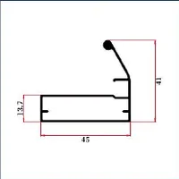 FWS-129 — J/C-shape handle profiles