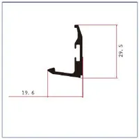 JS-GL032A — Glass door frame profiles