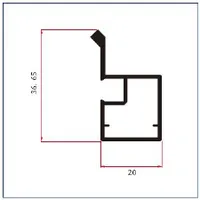 K1422 — G-shape cabinet handles