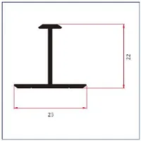 K1458A — Aluminium T-sections