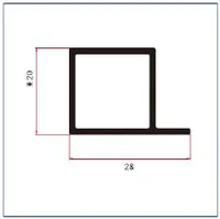 K2213 — Square aluminium tubes