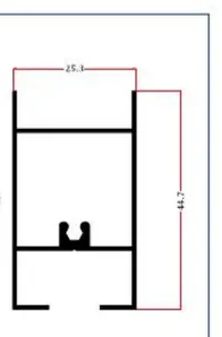 LB-19-0.9 — Aluminium U-channels