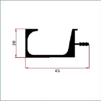 V4520B — J/C-shape handle profiles